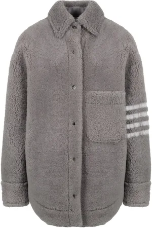 Thom Browne 4-Bar oversized shirt jacket