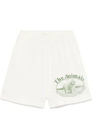 The Animals Observatory Logo-print shorts