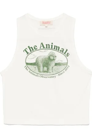 The Animals Observatory Logo-print tank top