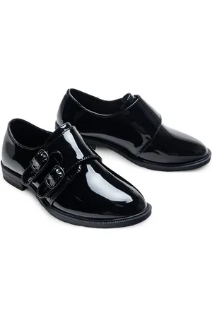 M. Moustache Patent-finish buckled shoes