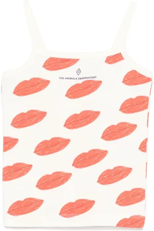 The Animals Observatory Illustration-print top