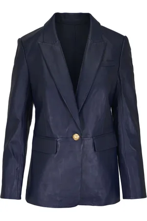 VERONICA BEARD Leather Dickey Jacket