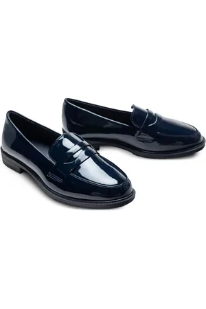 M. Moustache Patent-finish penny loafers