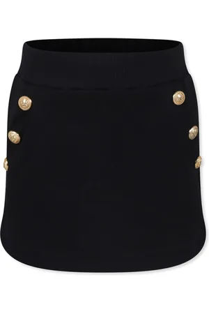 Balmain Logo-embossed buttons skirt