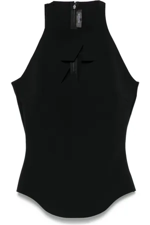 MUGLER Star cut-out top