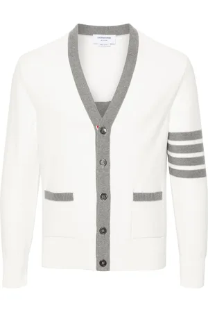 Thom Browne V-neck cotton cardigan