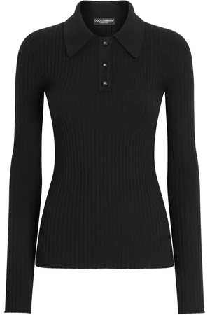 Dolce & Gabbana Ribbed-knit polo shirt