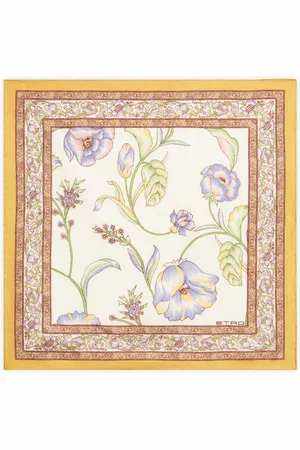 Etro Printed silk pocket square