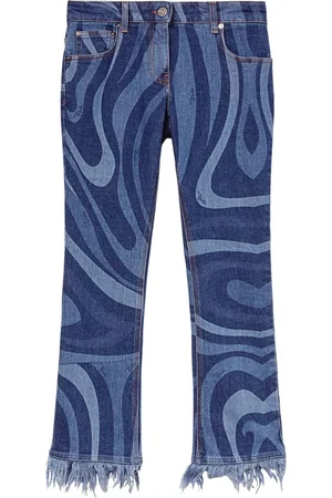 Puccini Marmo-print jeans