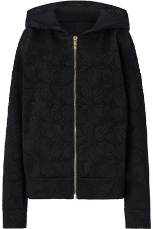 GENNY Floral-jacquard hoodie