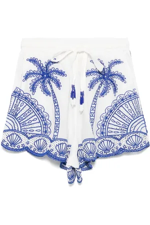 Farm Rio Guipure-lace shorts