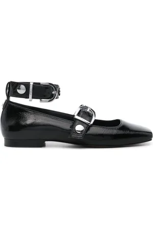 Maje Patent-leather ballerina shoes