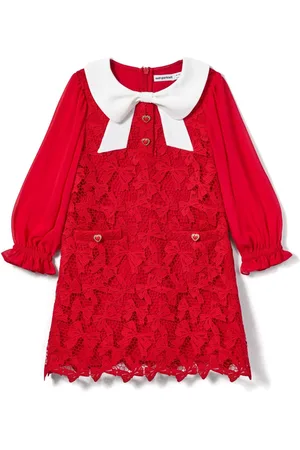 Self-Portrait Bow-detail dress