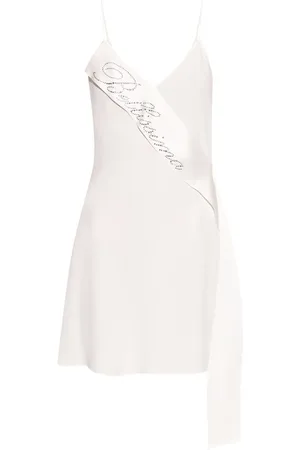 BLUMARINE Satin sash detail dress