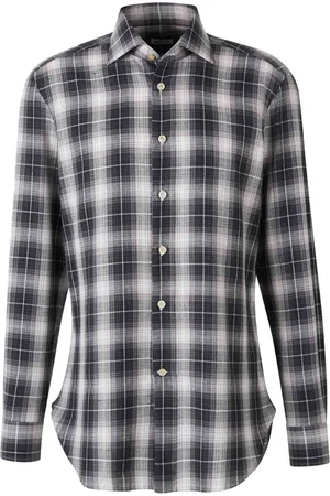 Kiton Checked cotton shirt