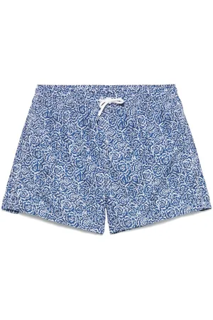 FEDELI Floral-print swim shorts