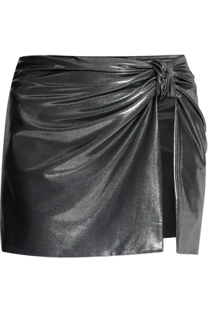 MISBHV Ruched-detailing mini skirt