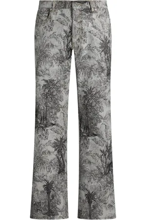 Etro Jacquard wide-leg jeans