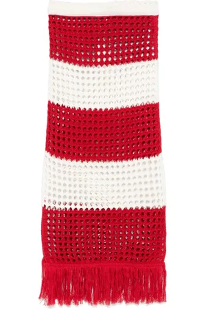Farm Rio Open-knit maxi skirt