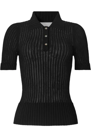 GENNY Ribbed polo top