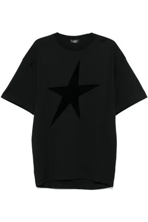 MUGLER Velvet star T-shirt
