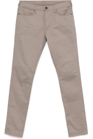 Emporio Armani Logo-plaque slim-fit jeans