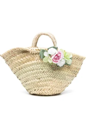COLORICHIARI Floral-appliqué tote bag