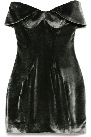 MUGLER Velvet mini dress