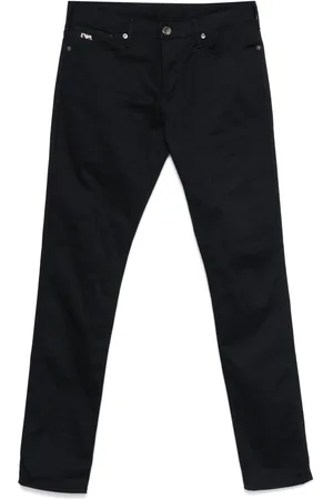 Emporio Armani Logo-plaque slim-fit jeans