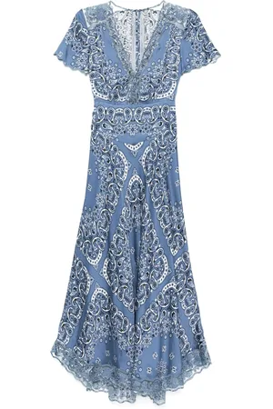 Maje Floral-print midi dress