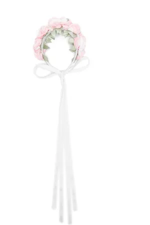 MONNALISA Floral-appliqué crown