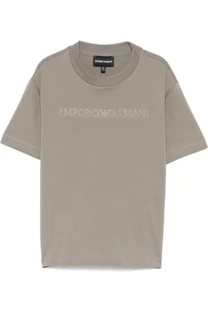Emporio Armani Rubberised logo-print T-shirt