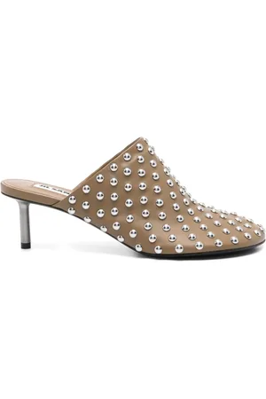 Jil Sander 50mm studded mules