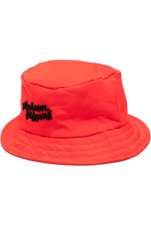 Maison Kitsuné Logo-embroidered bucket hat