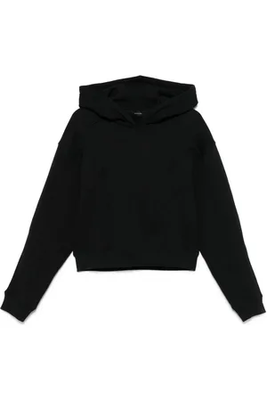 MUGLER Spiral cropped hoodie
