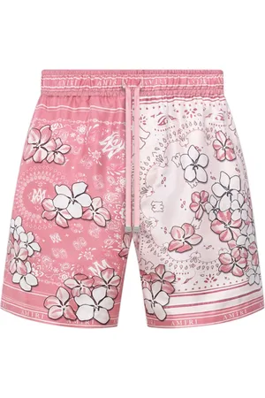 AMIRI Bandana floral silk shorts