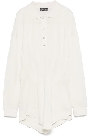 MUGLER Corseted polo mini dress