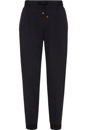 Brunello Cucinelli Pipe-detail track pants