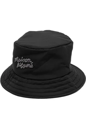 Maison Kitsuné Logo-embroidered bucket hat