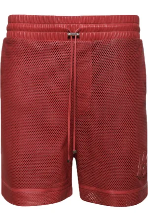AMIRI MA logo-patch perforated shorts