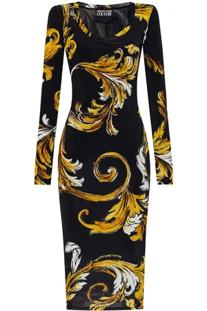 VERSACE Barocco midi dress