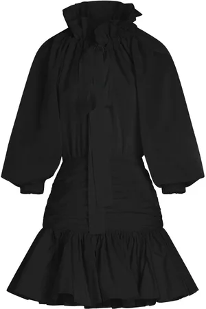 Patou Volume sleeve mini dress