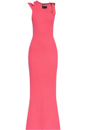 VERSACE Ribbed maxi dress