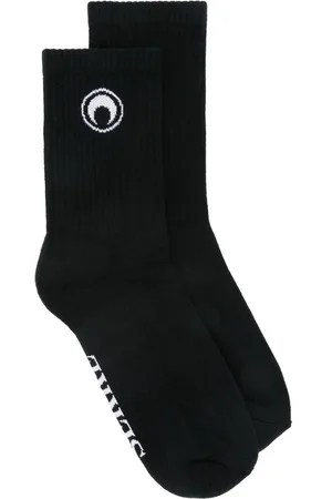 Marine Serre Moon logo ribbed knit socks