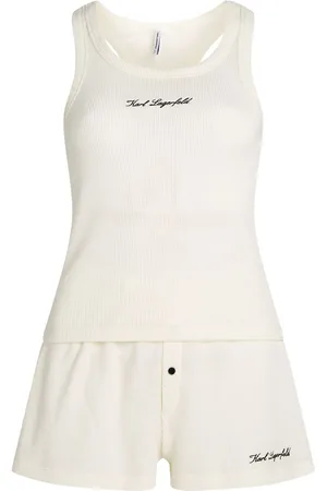 Karl Lagerfeld Hotel Karl sheer pajama set