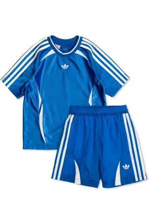 adidas 3-stripes shorts set