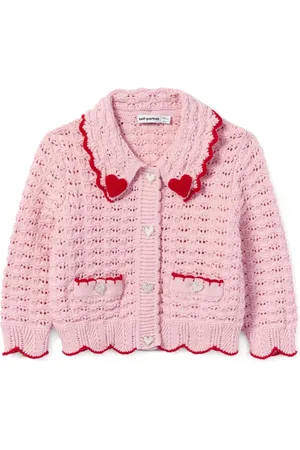 Self-Portrait Crochet-knit cardigan