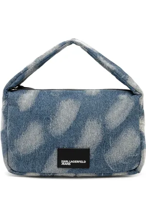 Karl Lagerfeld Bleached denim tote bag