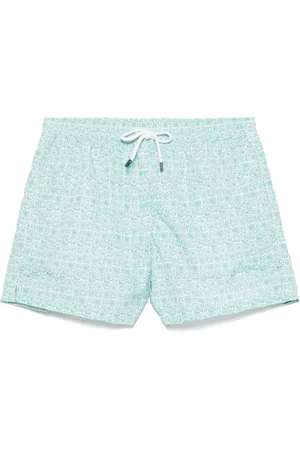 FEDELI Floral-print swim shorts