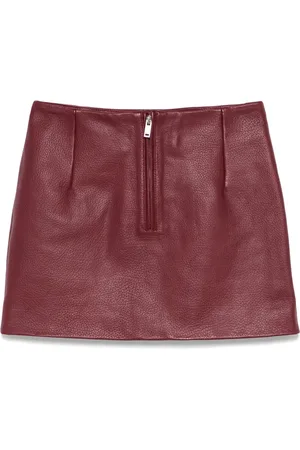 REMAIN Leather mini skirt